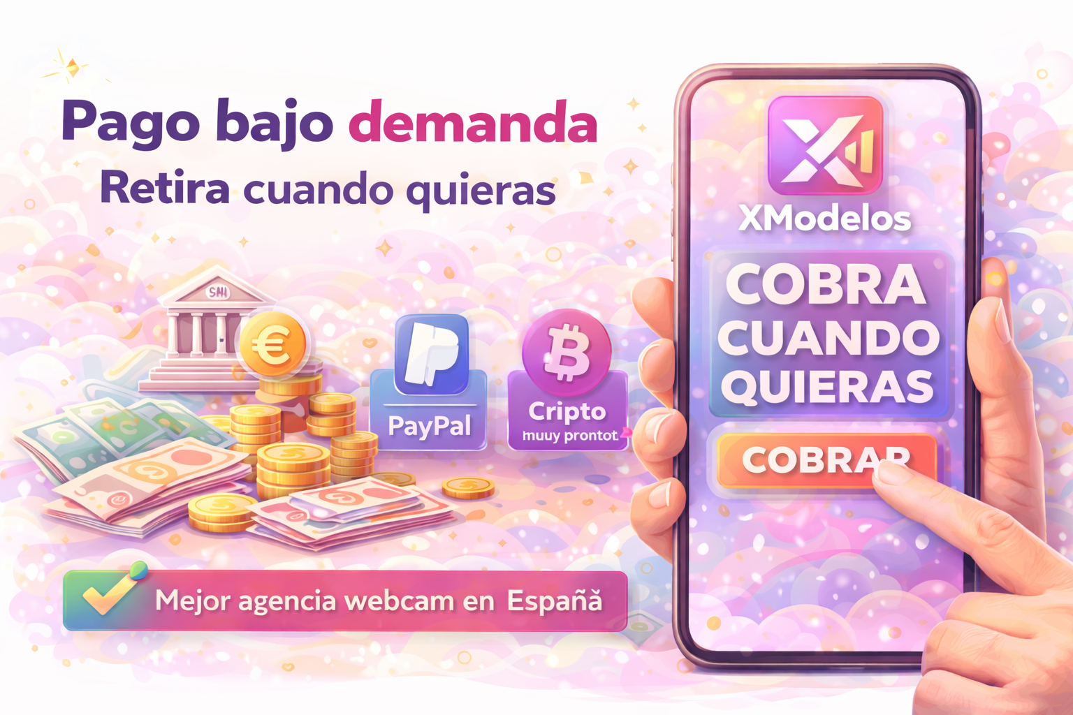 Pago bajo demanda: cobra cuando quieras con XModelos