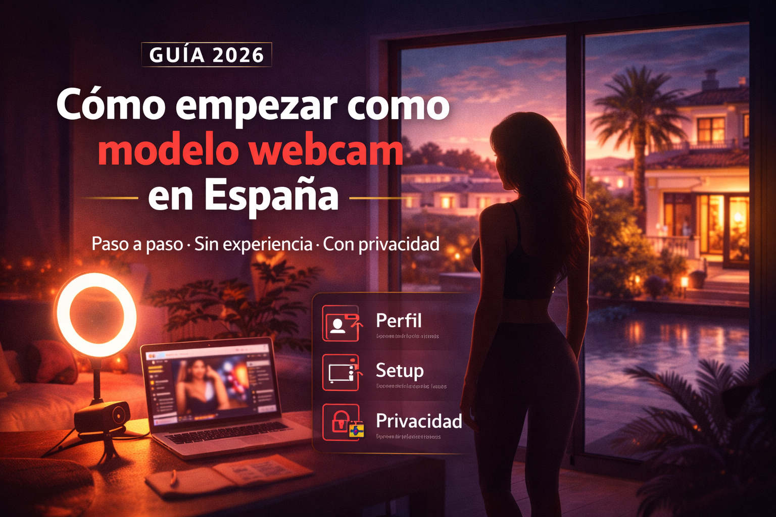 Cómo empezar como modelo webcam en España (guía paso a paso sin experiencia)